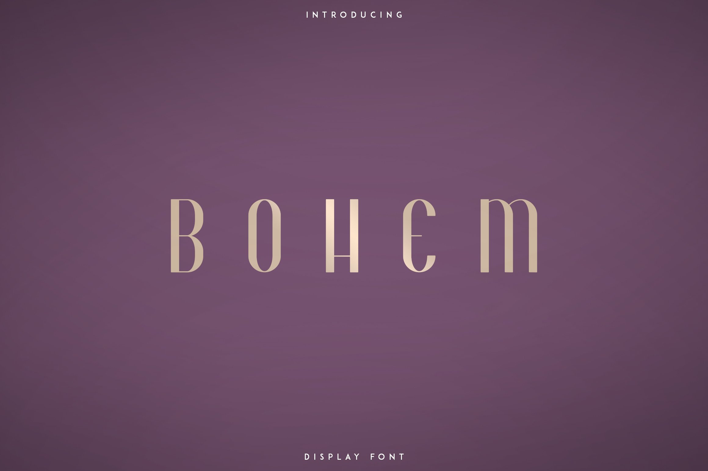 Bohem - Display font | 2 styles cover image.