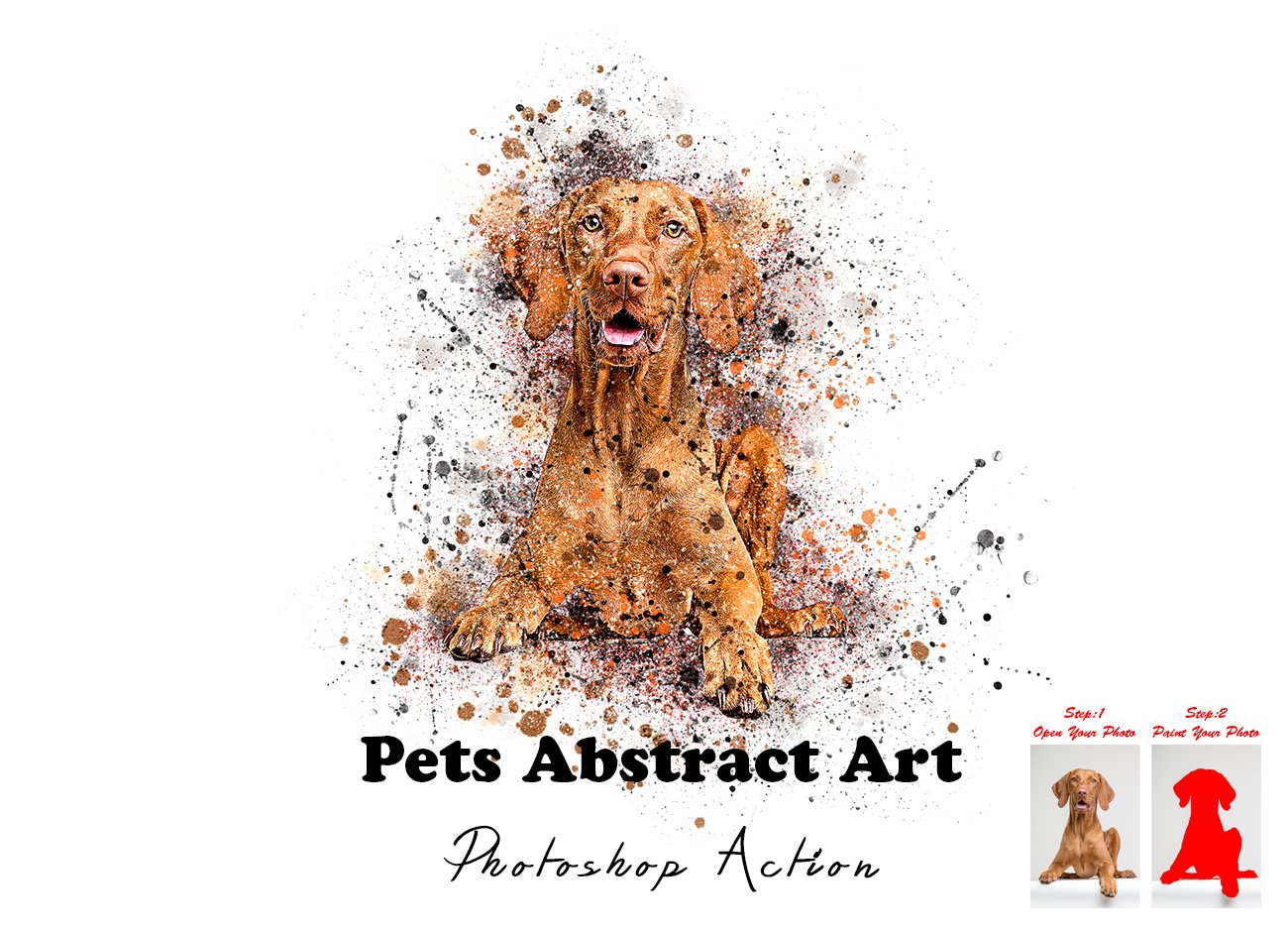 Pets Abstract Art Photoshop Actioncover image.