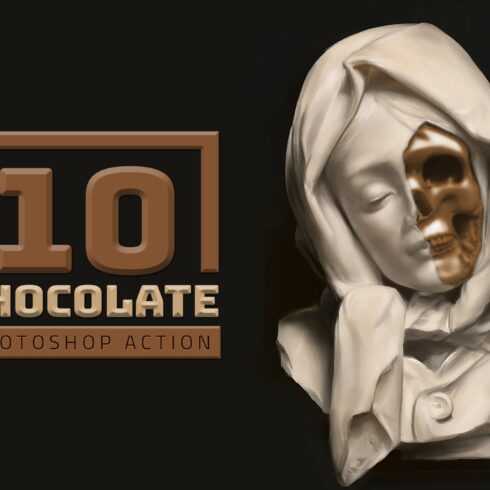 10 Chocolate Photoshop Actionscover image.
