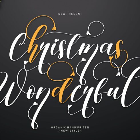 Christmas Wonderful | Script font cover image.