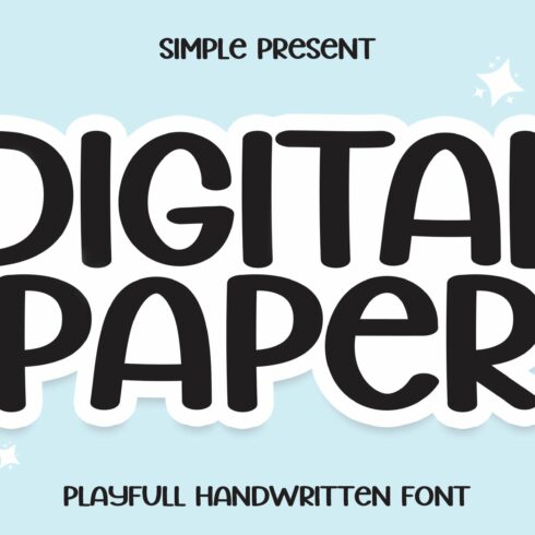 Digital Paper | Script Font cover image.