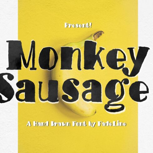 Monkey Sausage! Funny Font cover image.