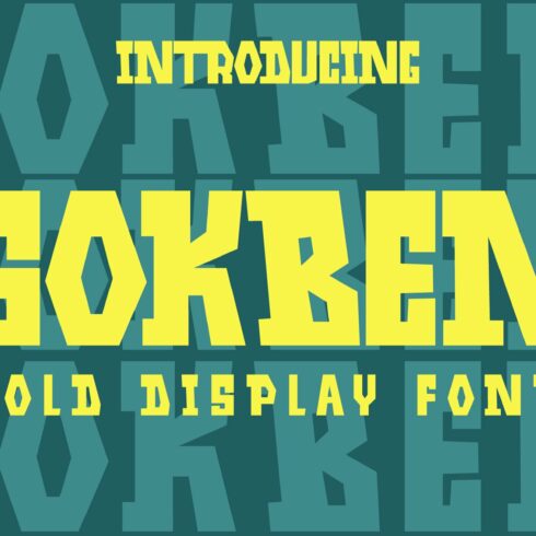 Sokben - Bold Display Font cover image.