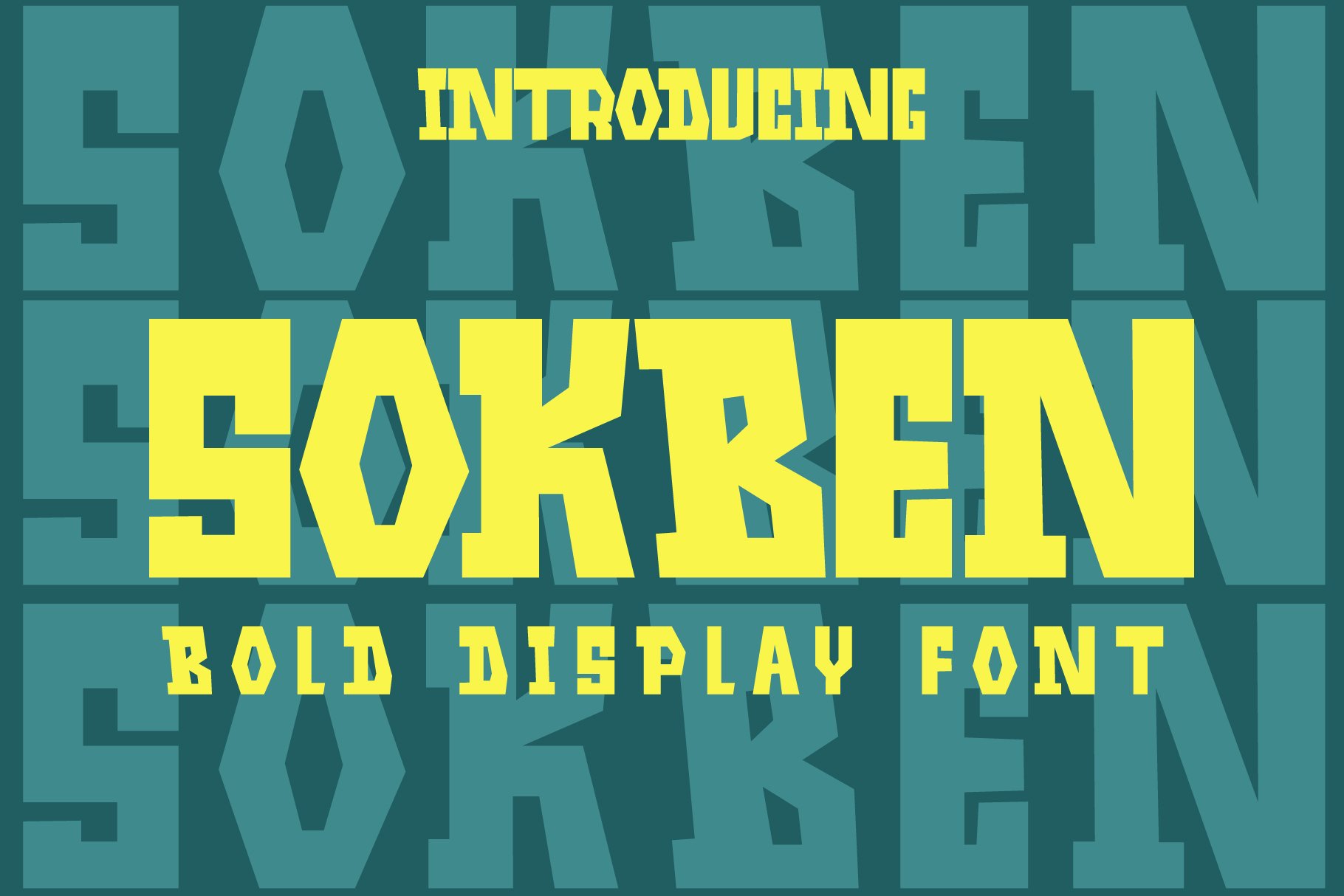 Sokben - Bold Display Font cover image.