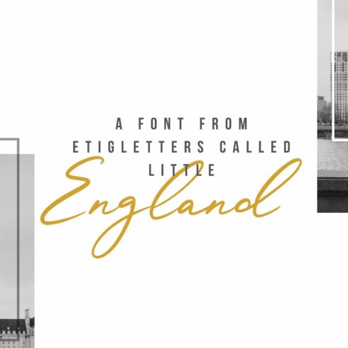 Little England Handwritten Font cover image.