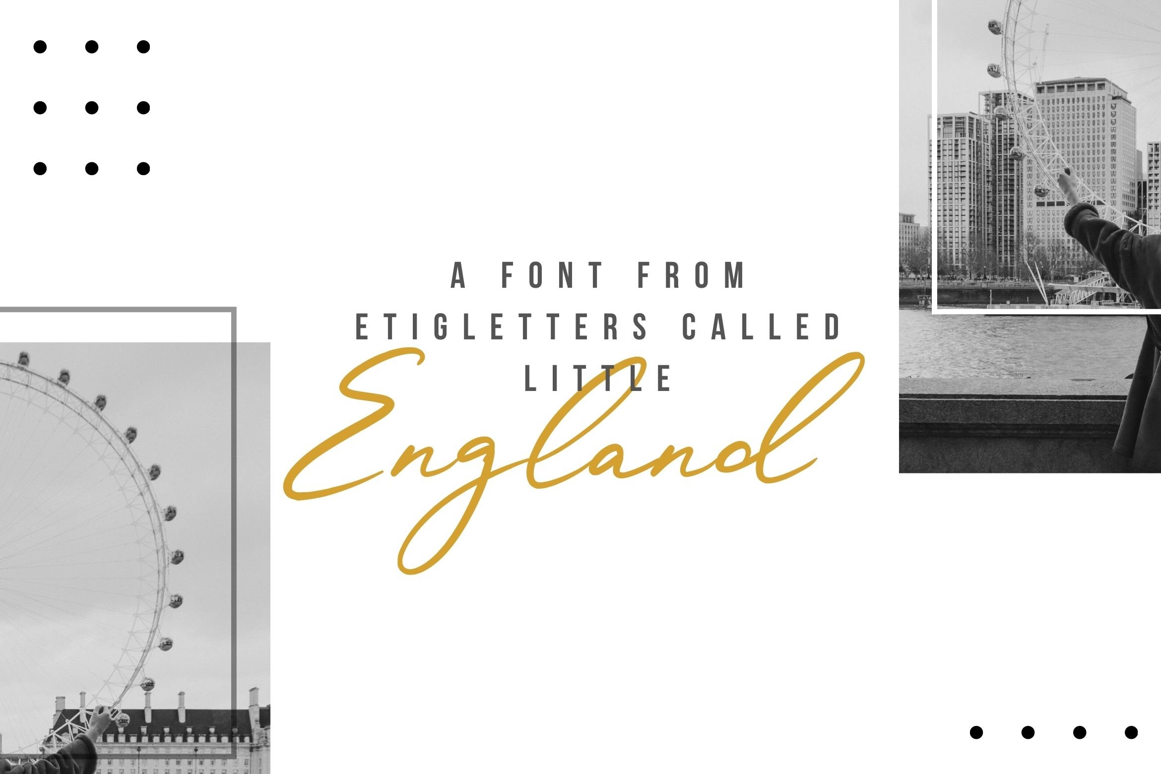 Little England Handwritten Font cover image.