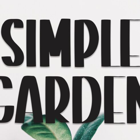 Simple Garden | Script Font cover image.