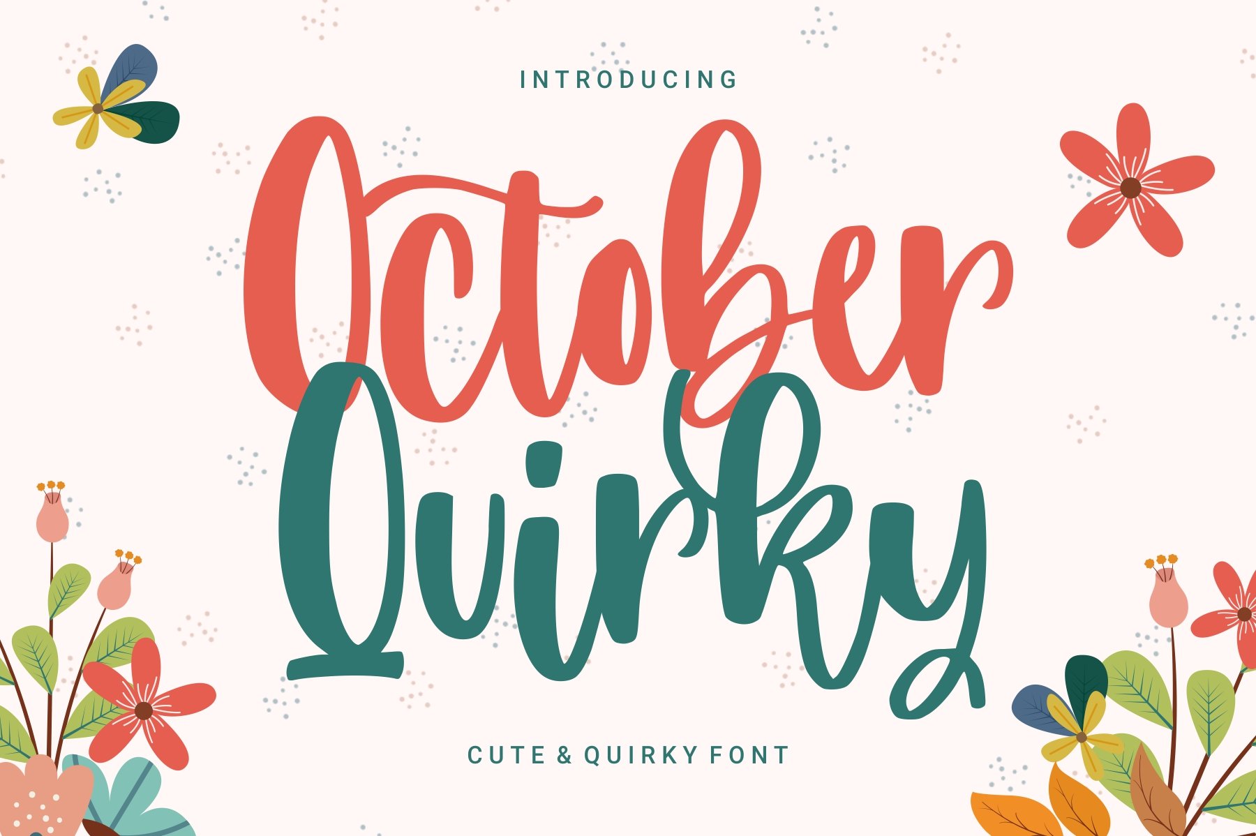 October Quirky - Cute Quirky Font cover image.