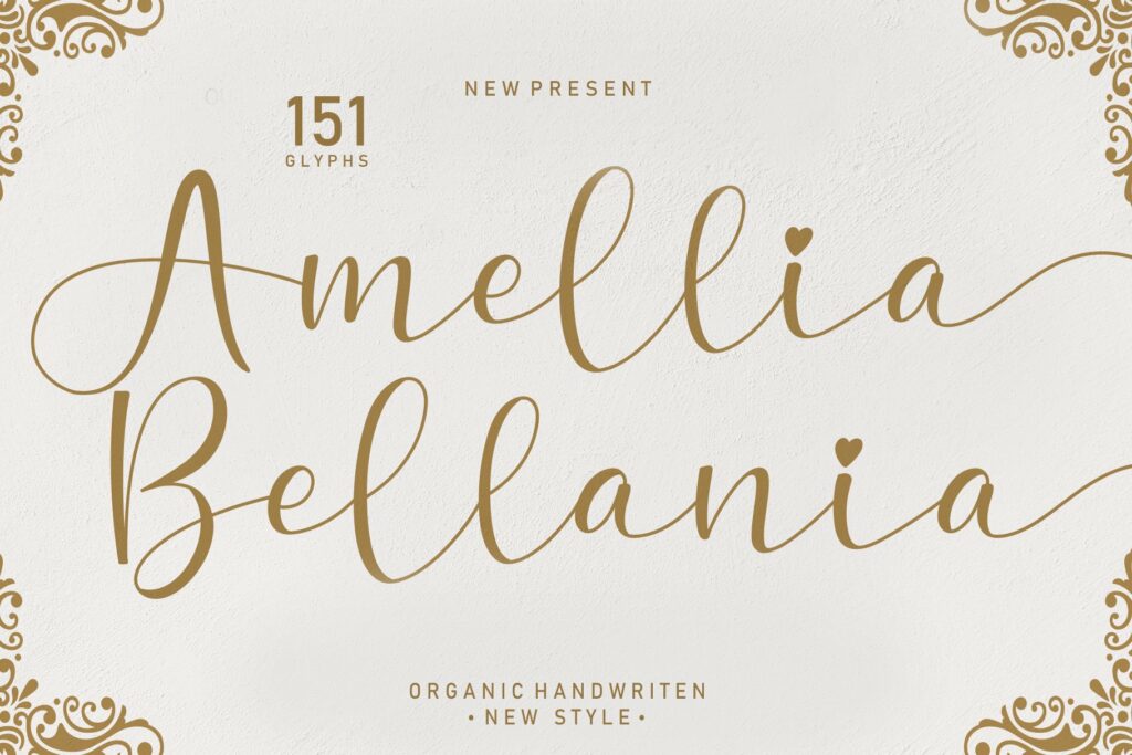 Amellia Bellania | handwritten font – MasterBundles