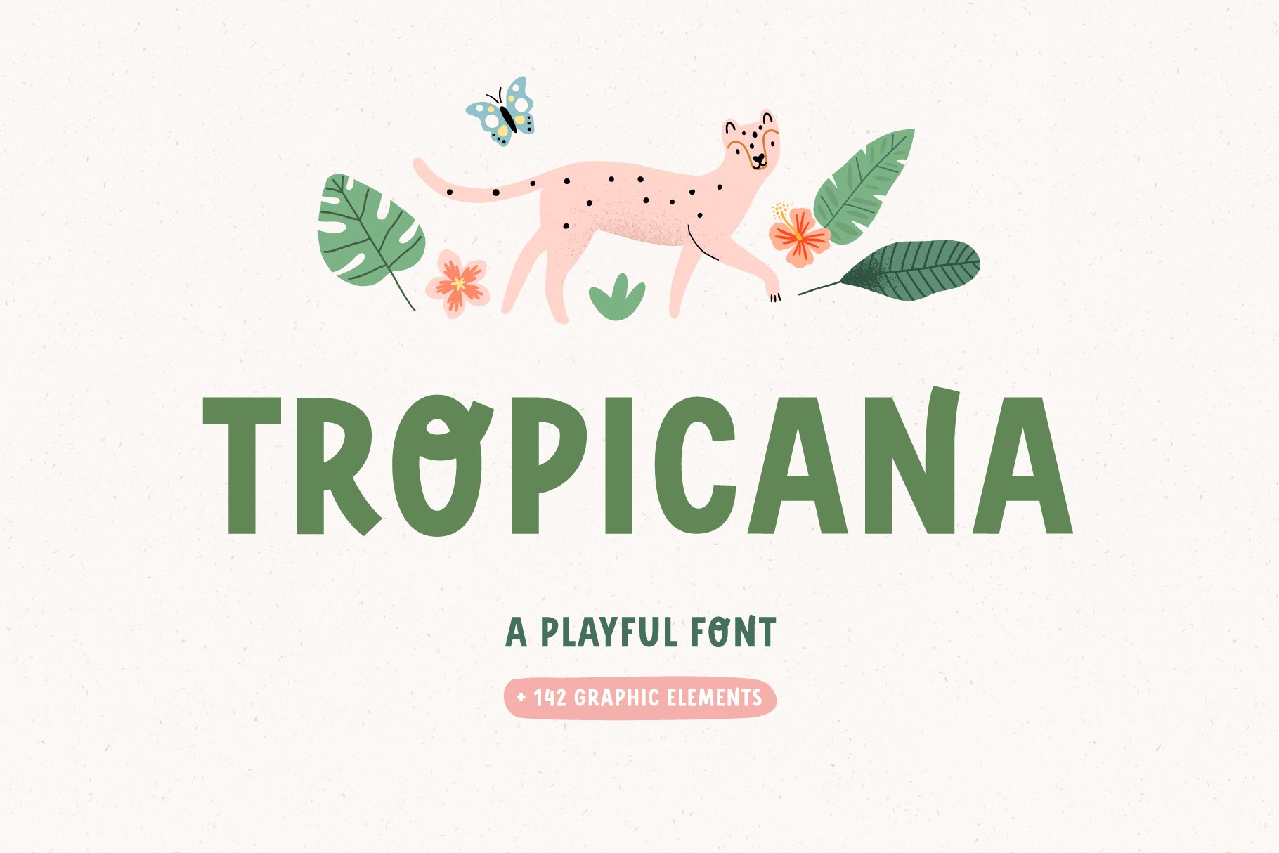 TROPICANA | Playful font cover image.