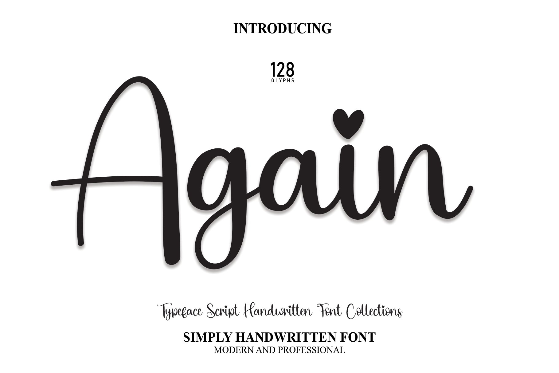 Again | Script Font cover image.