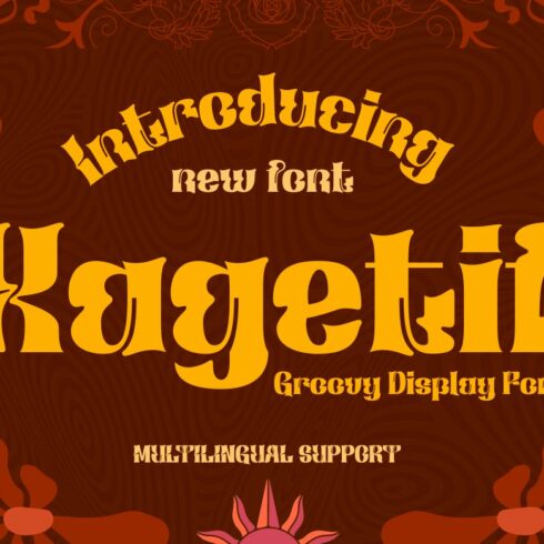 Xagetif | Groovy Retro Font cover image.