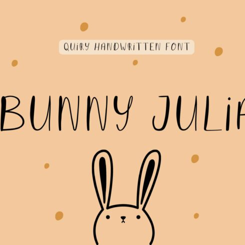 Bunny Julia Cute Font cover image.