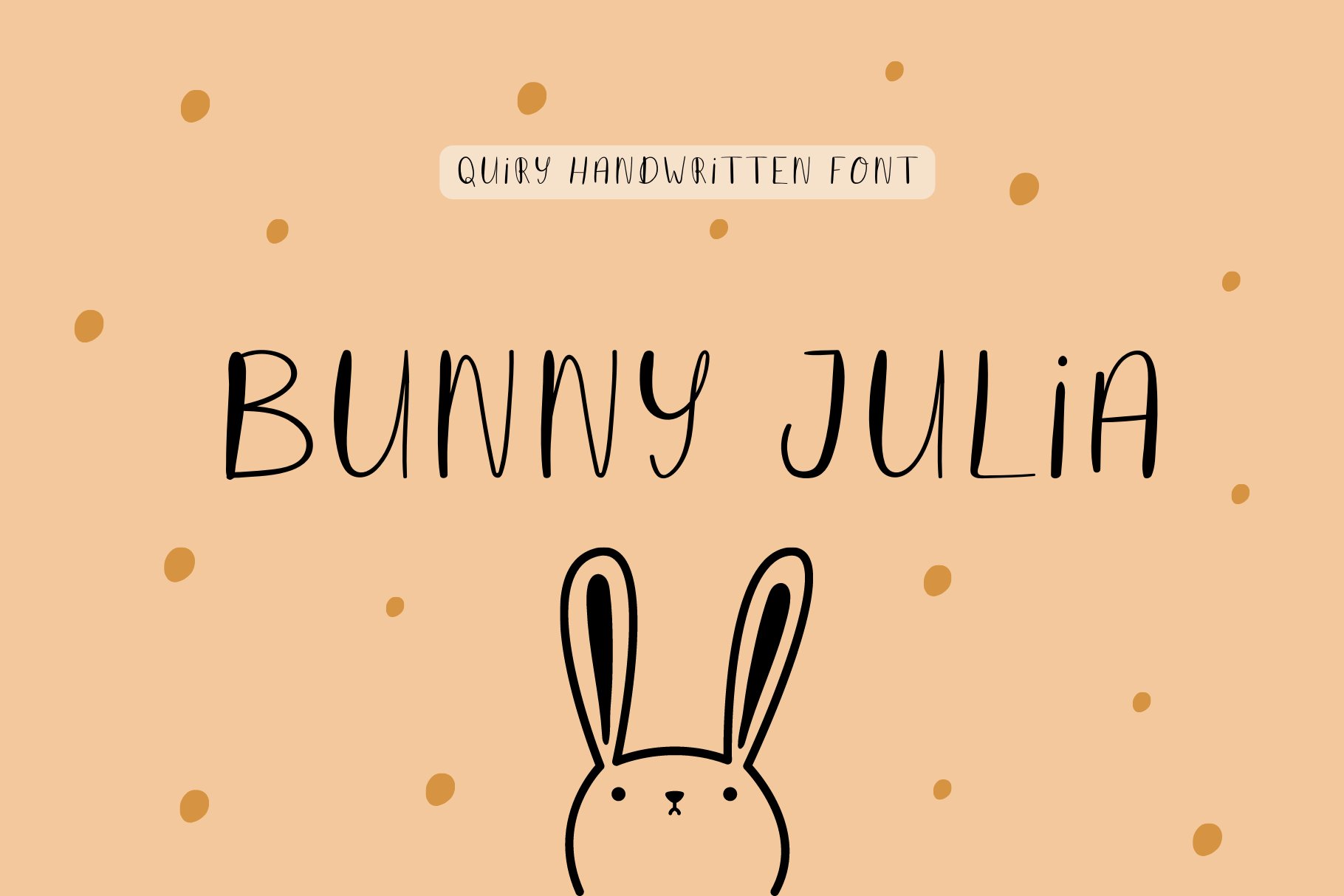 Bunny Julia Cute Font cover image.