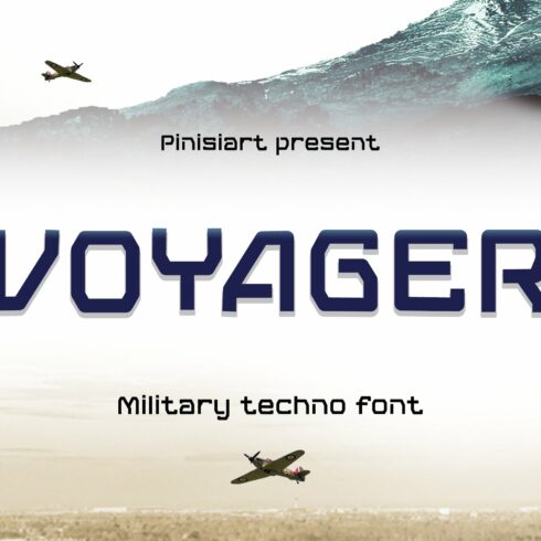 VOYAGER – Techno Display Font cover image.
