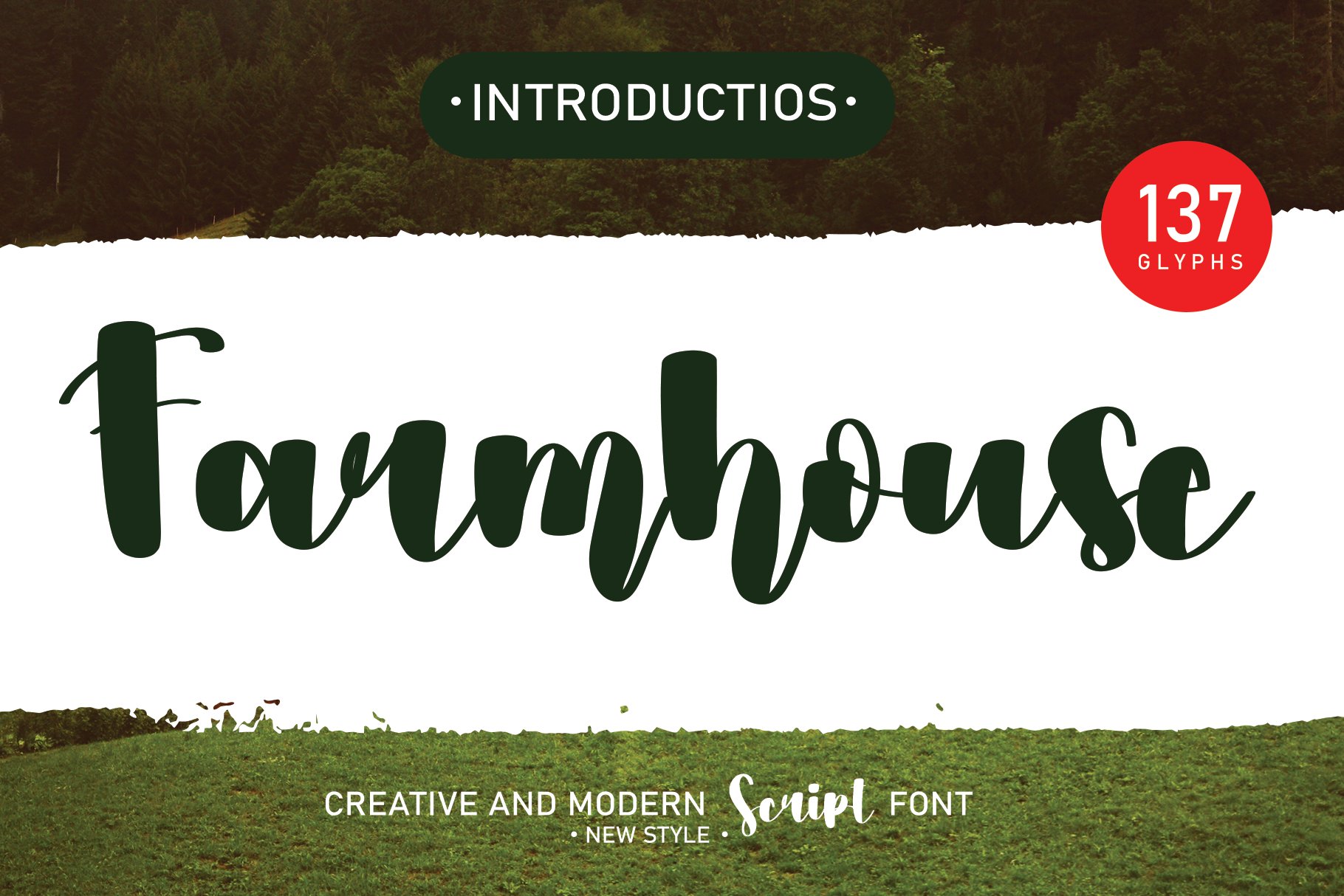 Farmhouse | Handwriten Font cover image.