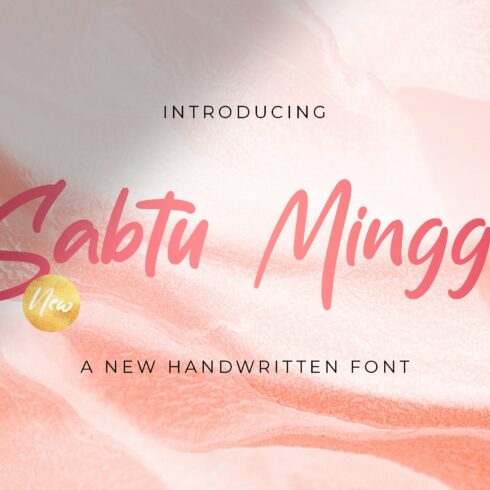 Sabtu Minggu - Handwritten Font cover image.