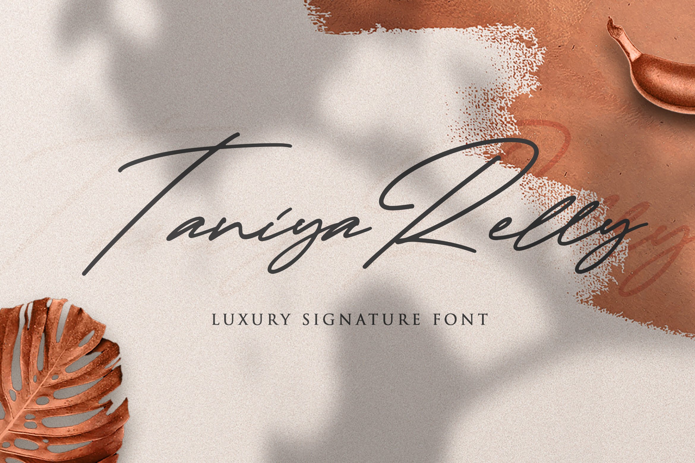 Taniya Relly - Luxury Signature Font cover image.