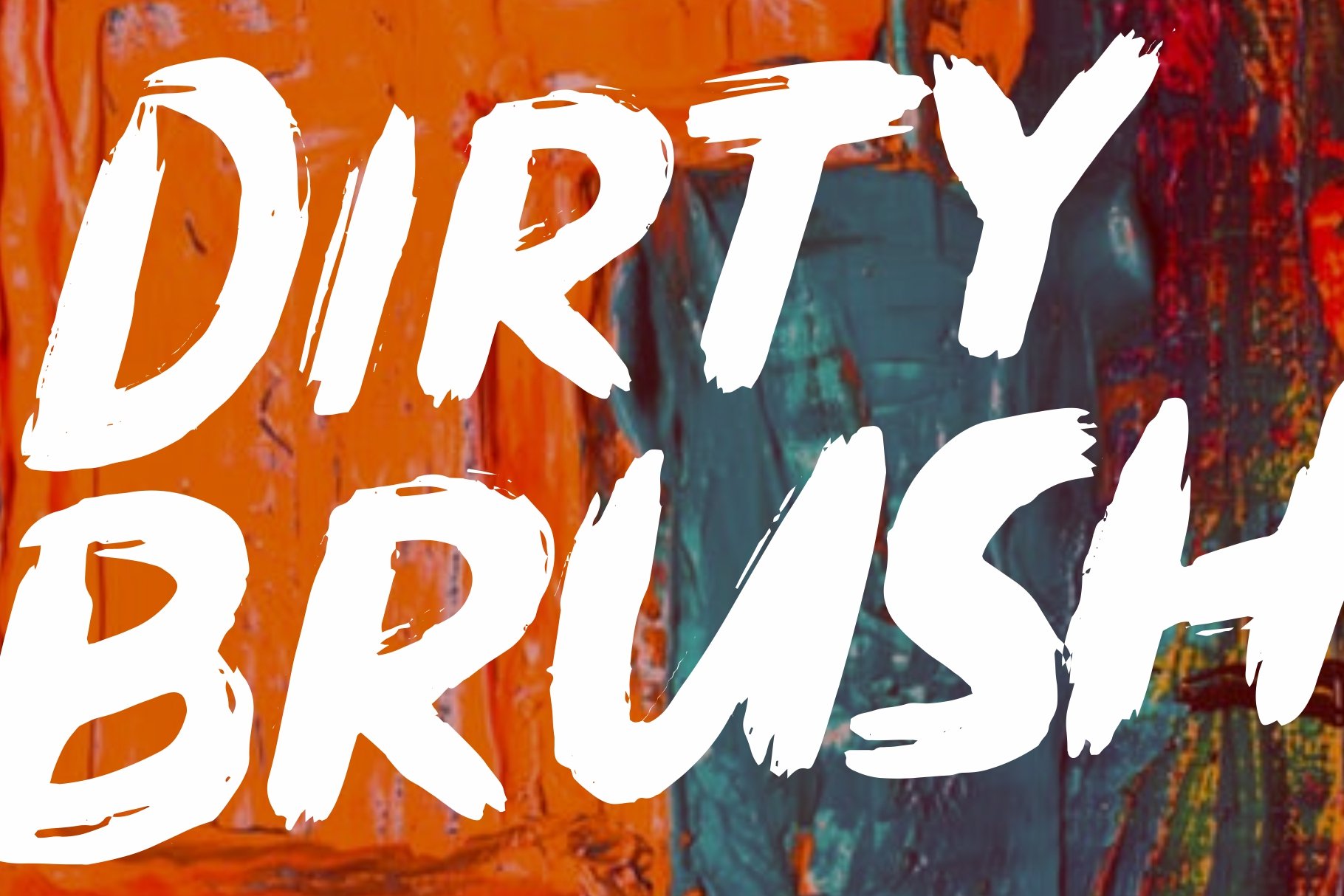 Dirty Brush Font cover image.