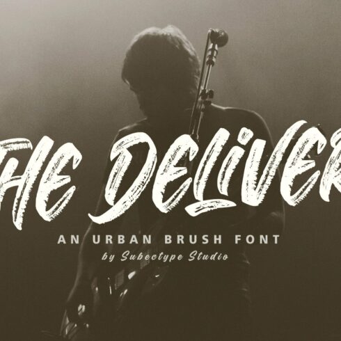 The Deliver - An Urban Brush Font cover image.