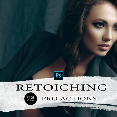 23 Pro Portrait Retouching Photoshopcover image.