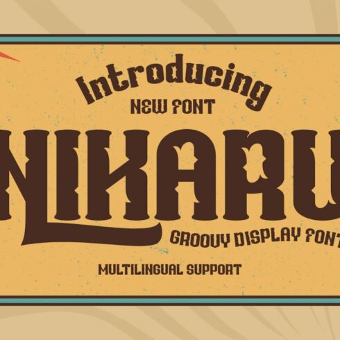 NIKARU | Groovy Retro Font cover image.