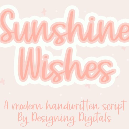 Sunshine Wishes Handwritten Script cover image.