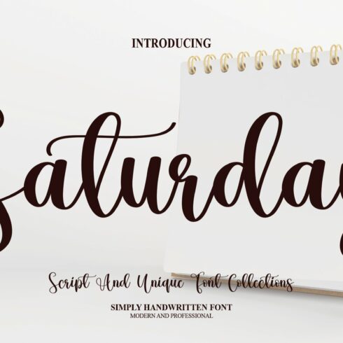 Saturday | Script Font cover image.