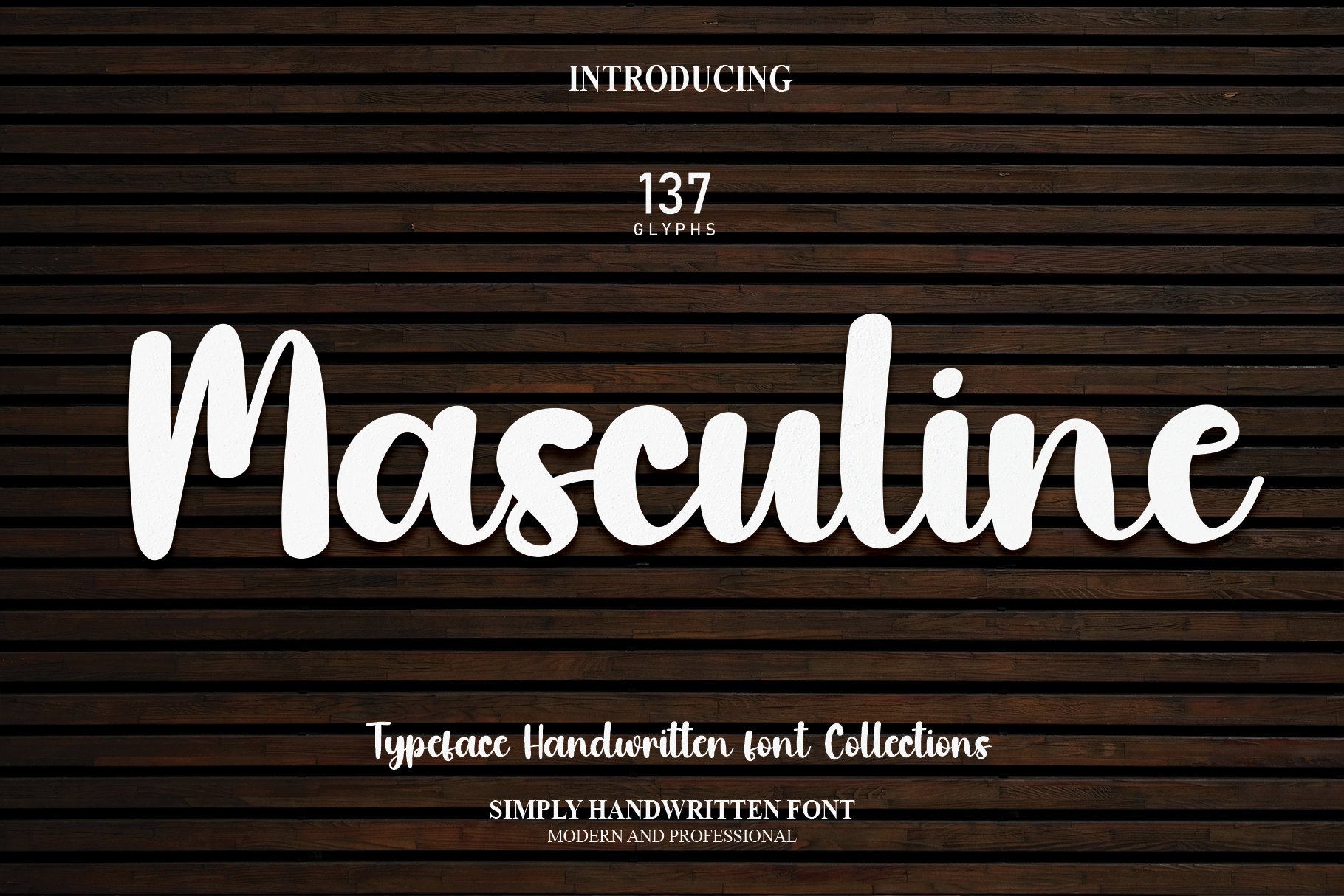 Masculine | Script Font cover image.