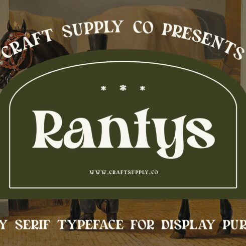 Rantys - Quirky Serif cover image.