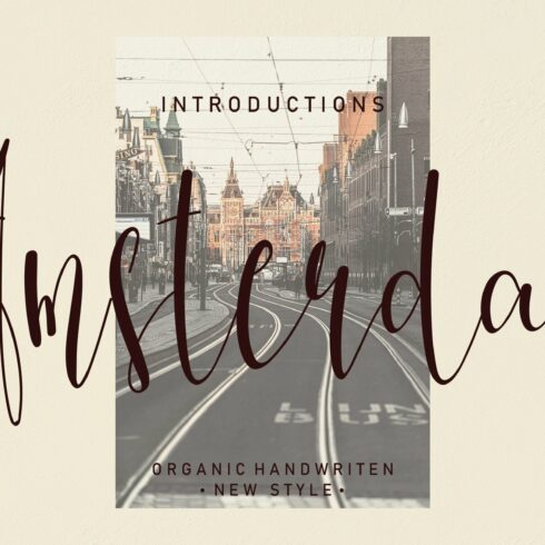 Amsterdam | Script font cover image.