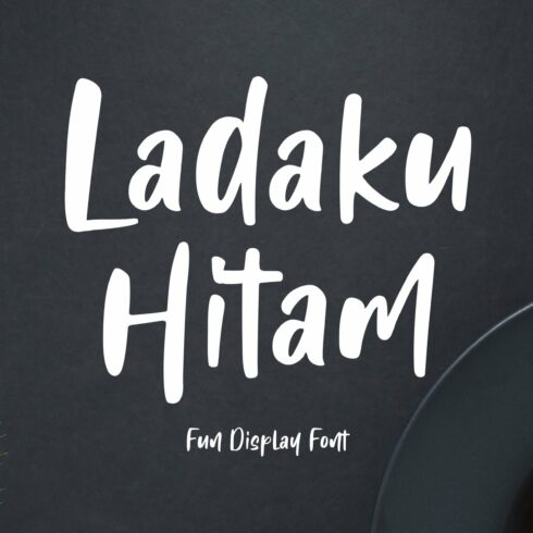 Ladaku Hitam - Handwritten Font cover image.