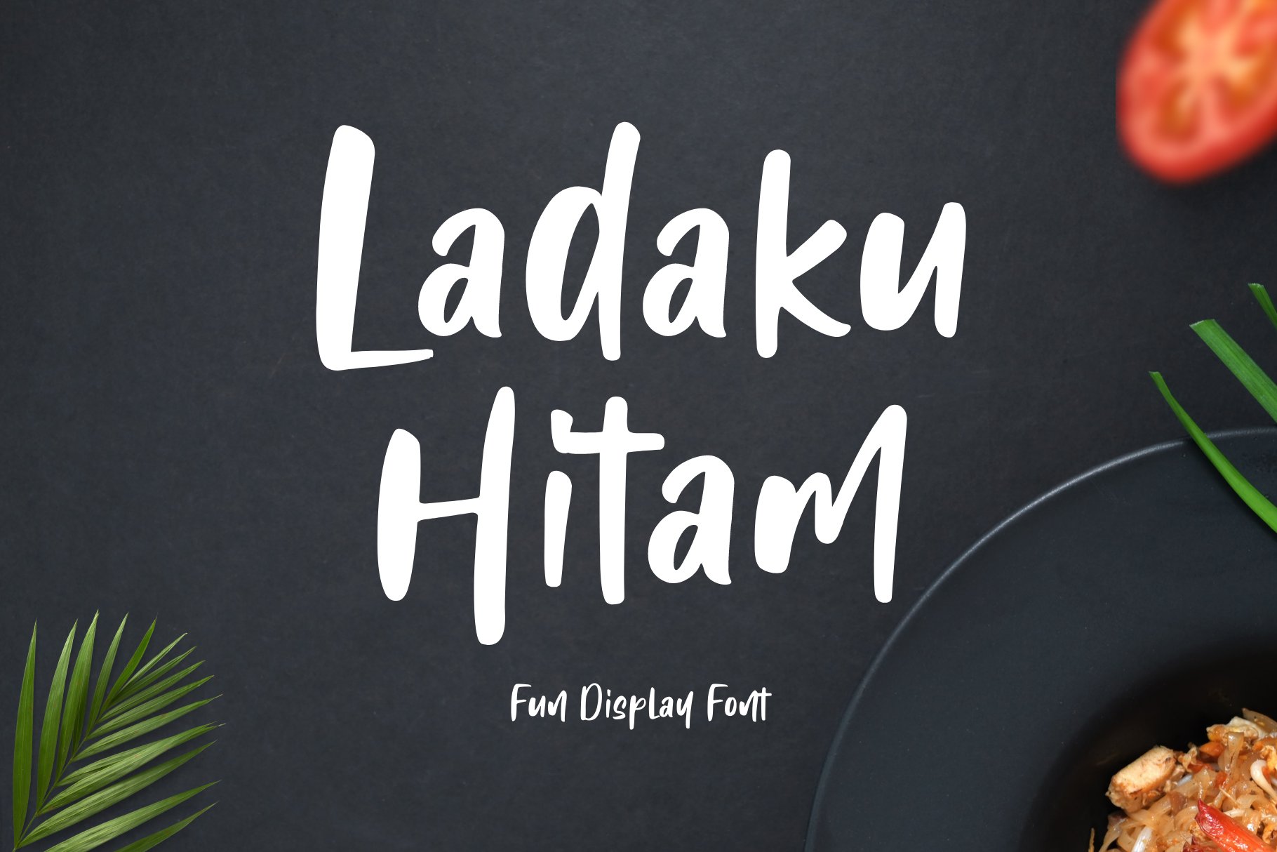 Ladaku Hitam - Handwritten Font cover image.