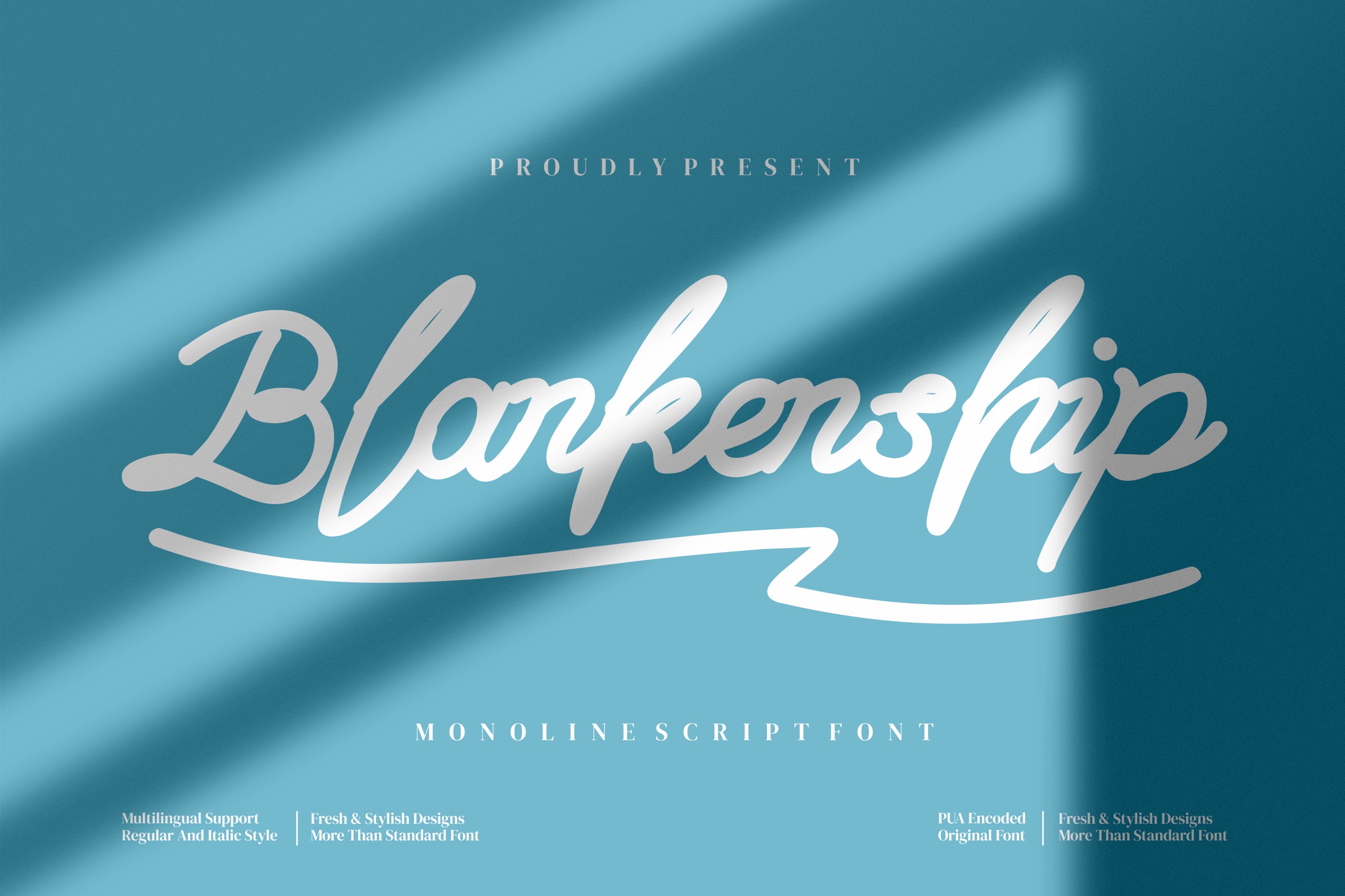 Blankenship - Monoline Script style cover image.