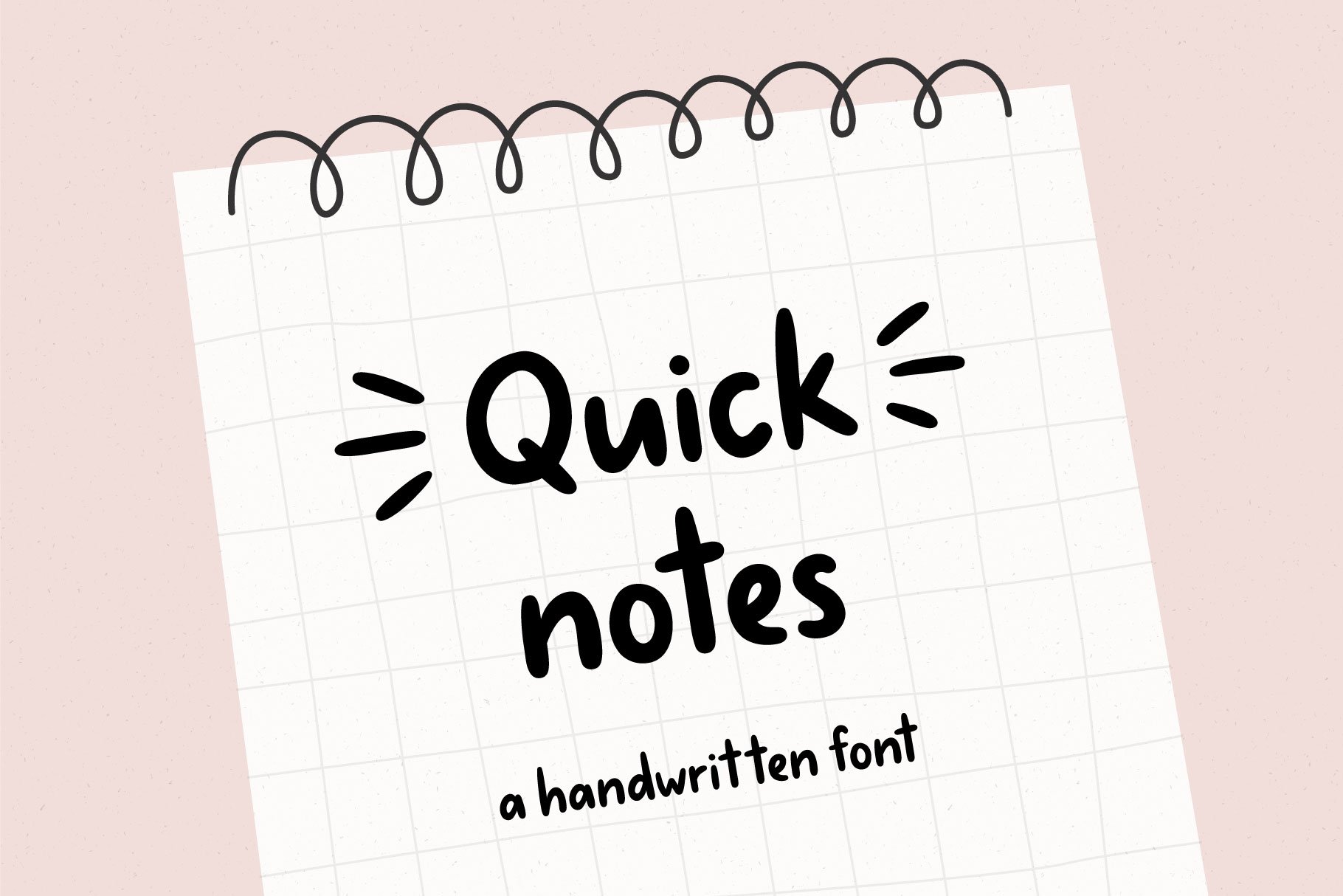 Quick notes | Handwritten Font cover image.