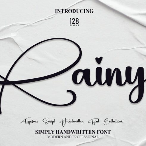 Rainy | Script Font cover image.