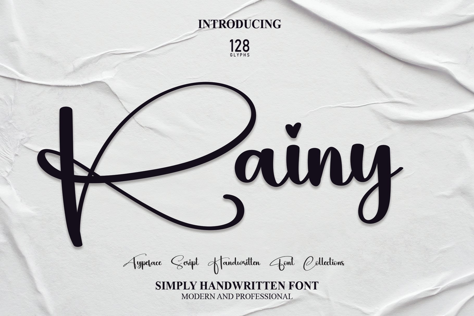 Rainy | Script Font cover image.