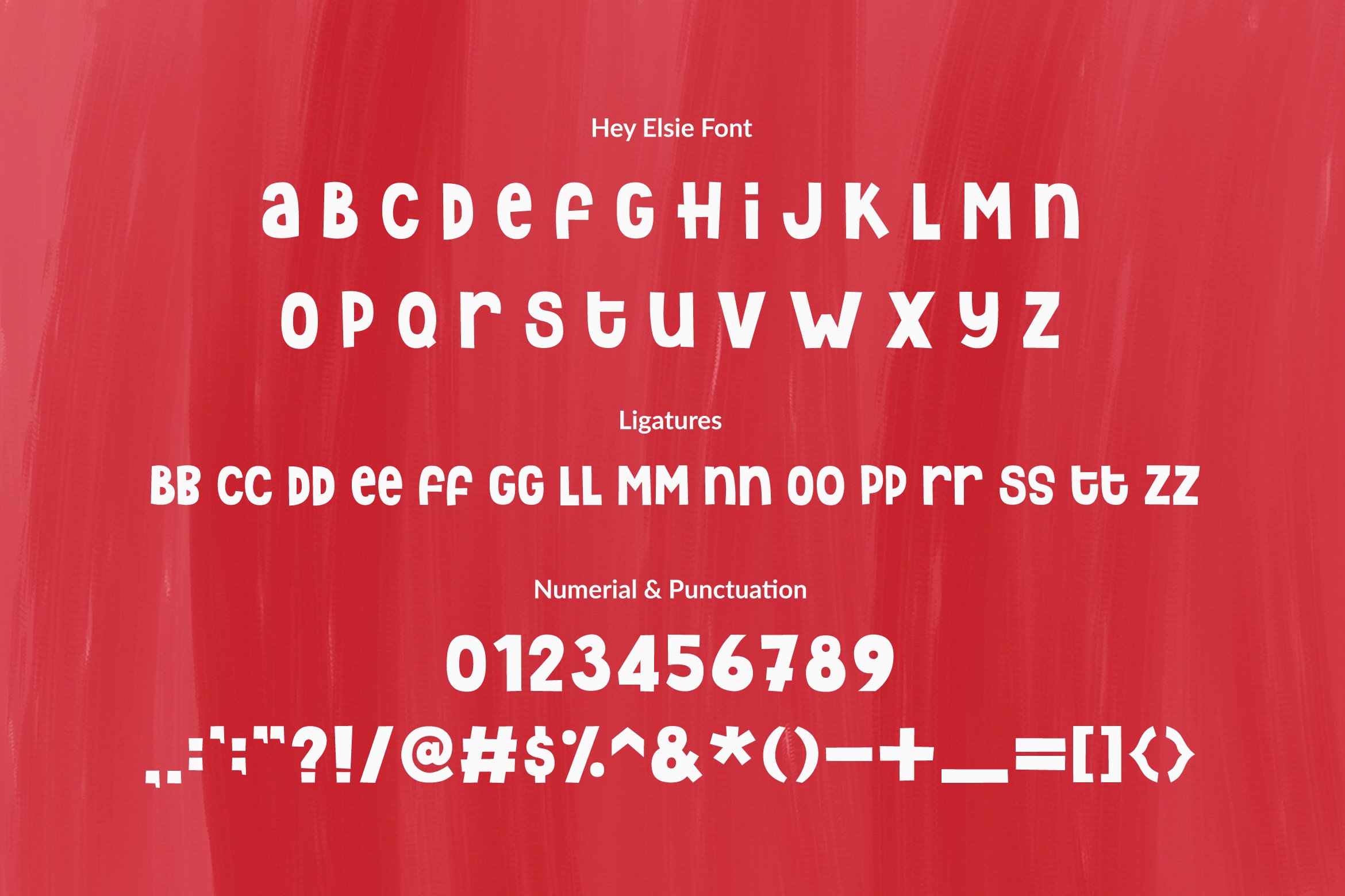 Hey Elsie ~ Two Font Styles preview image.