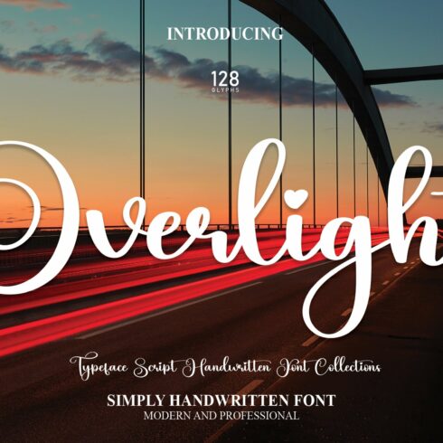 Overlight | Script Font cover image.