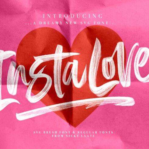 InstaLove SVG Font cover image.