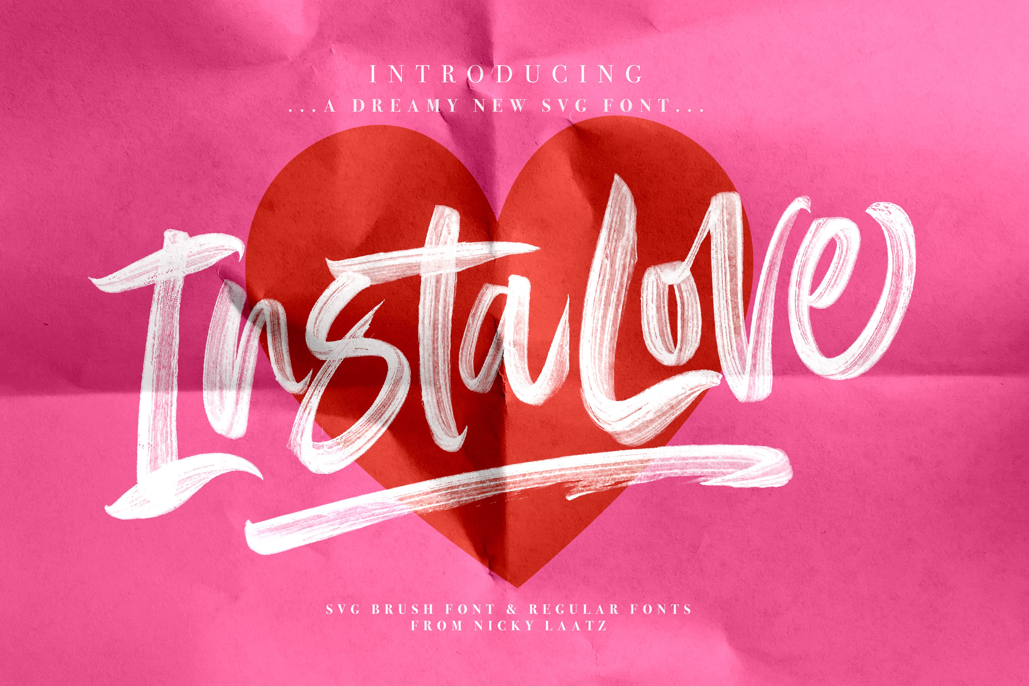 InstaLove SVG Font cover image.