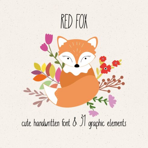 Red Fox Cute font - Kids font cover image.