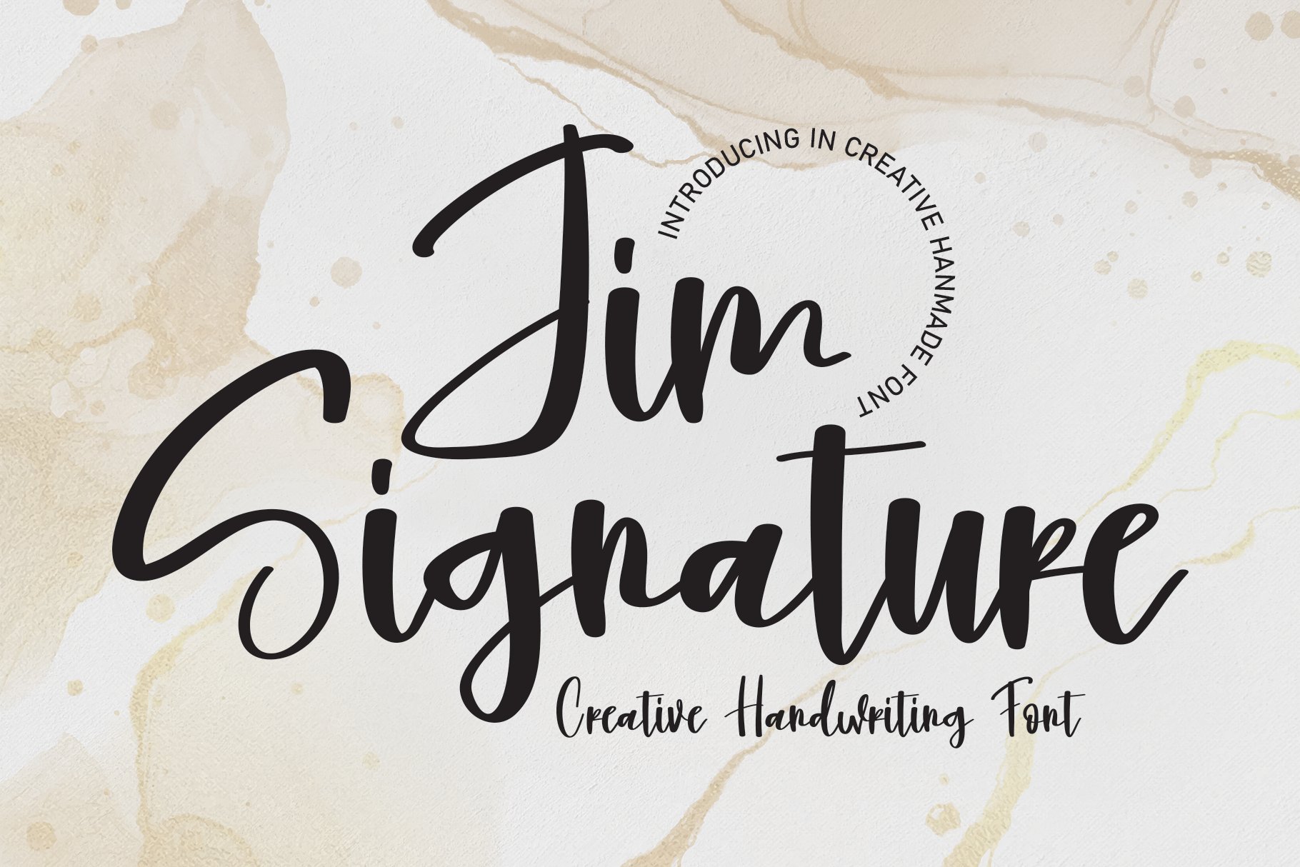 Jim Signature | Script Font cover image.