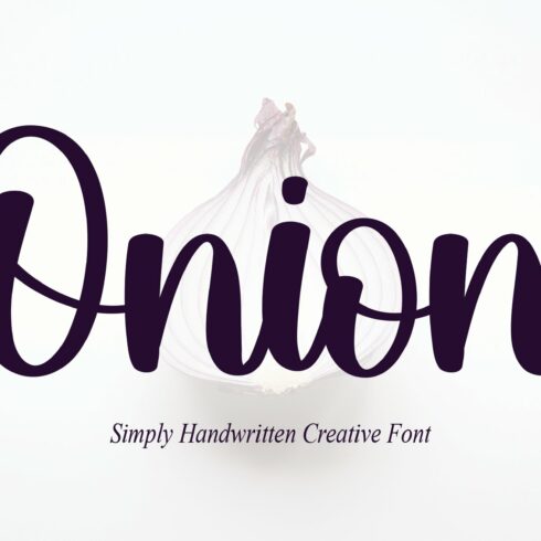 Onion | Script Font cover image.