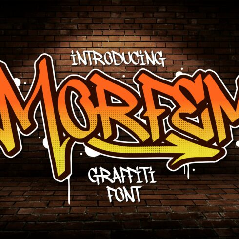 Morfem A Graffiti Tagging Font cover image.