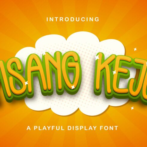 Pisang Keju - Playful Display Font cover image.