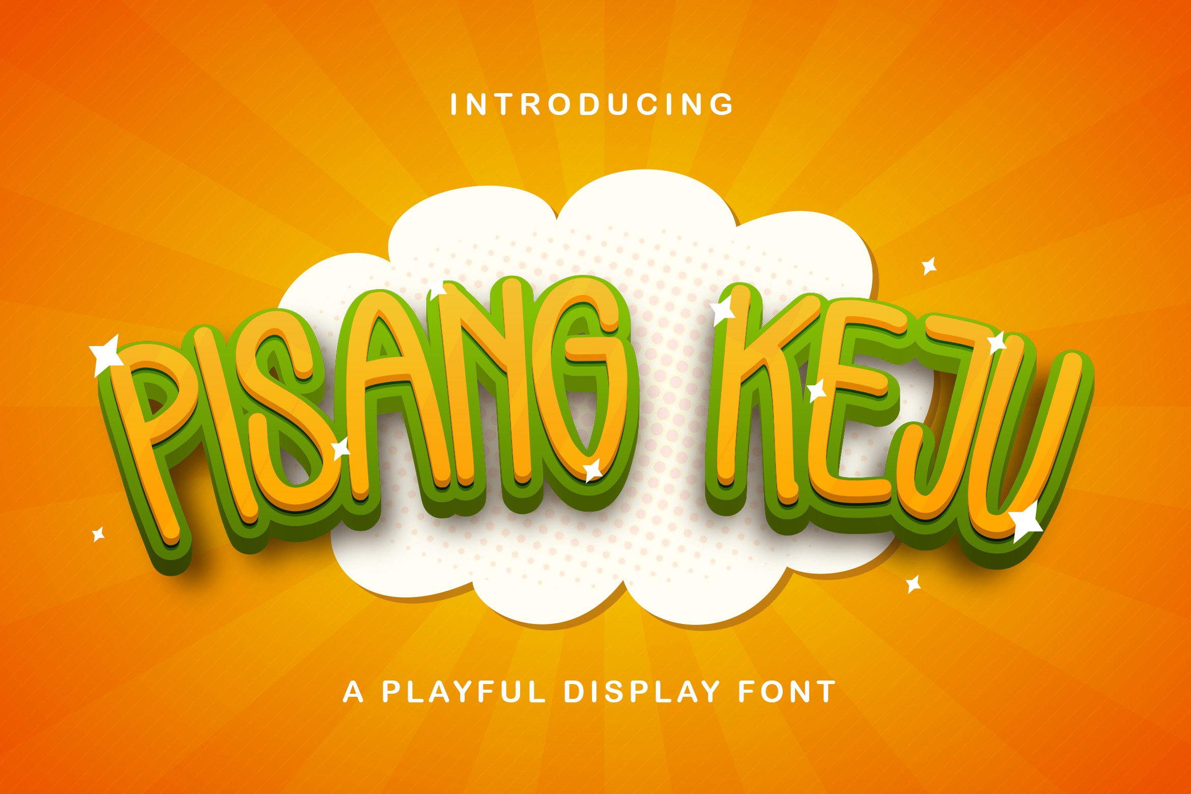 Pisang Keju - Playful Display Font cover image.