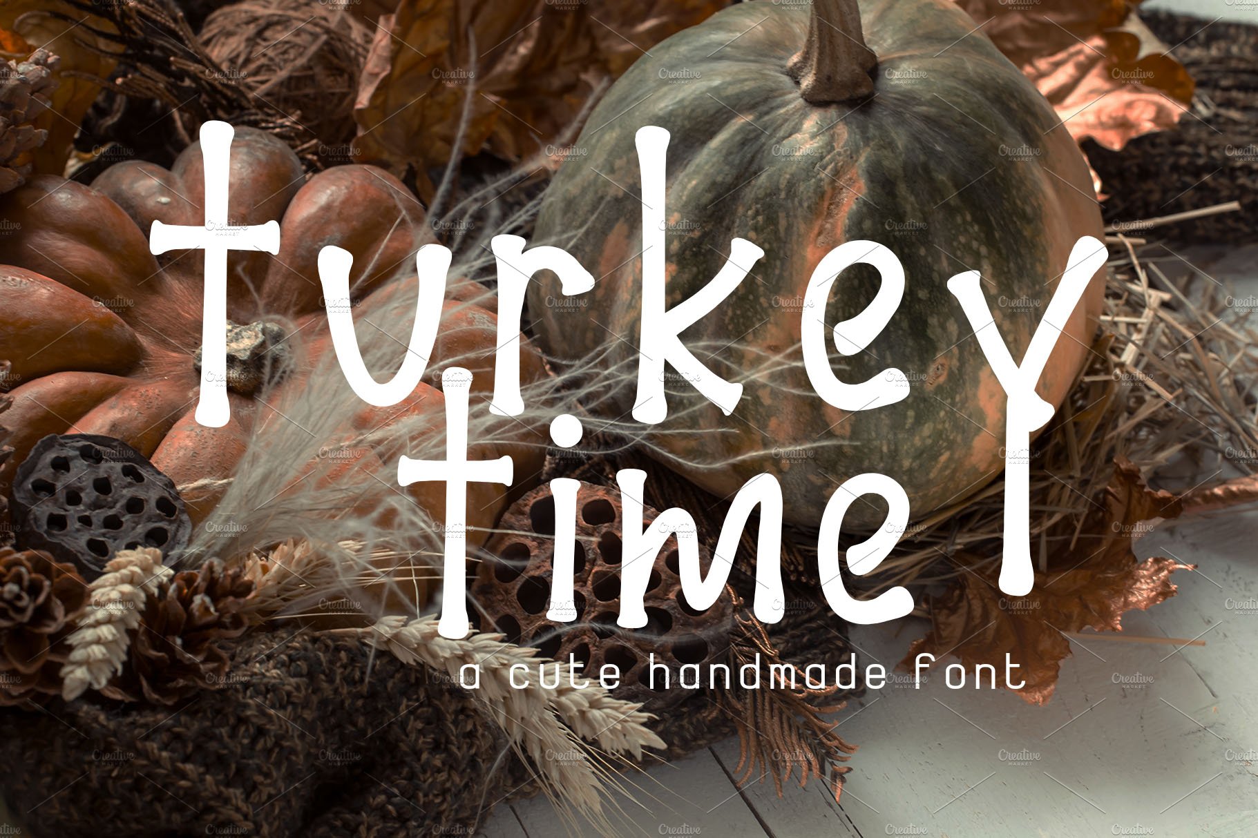 Turkey Time Handmade Font cover image.