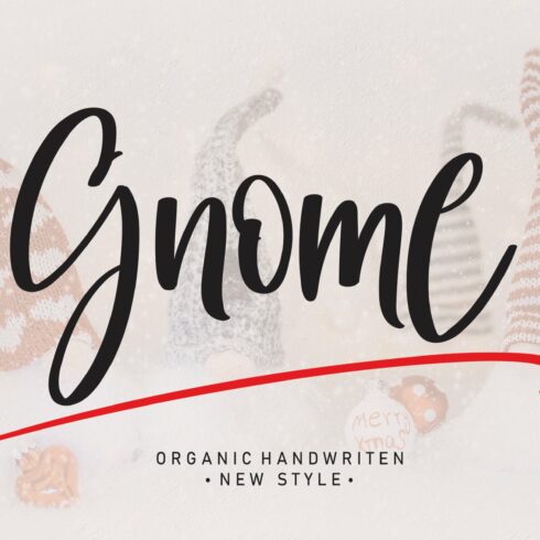 Gnome | Script font cover image.