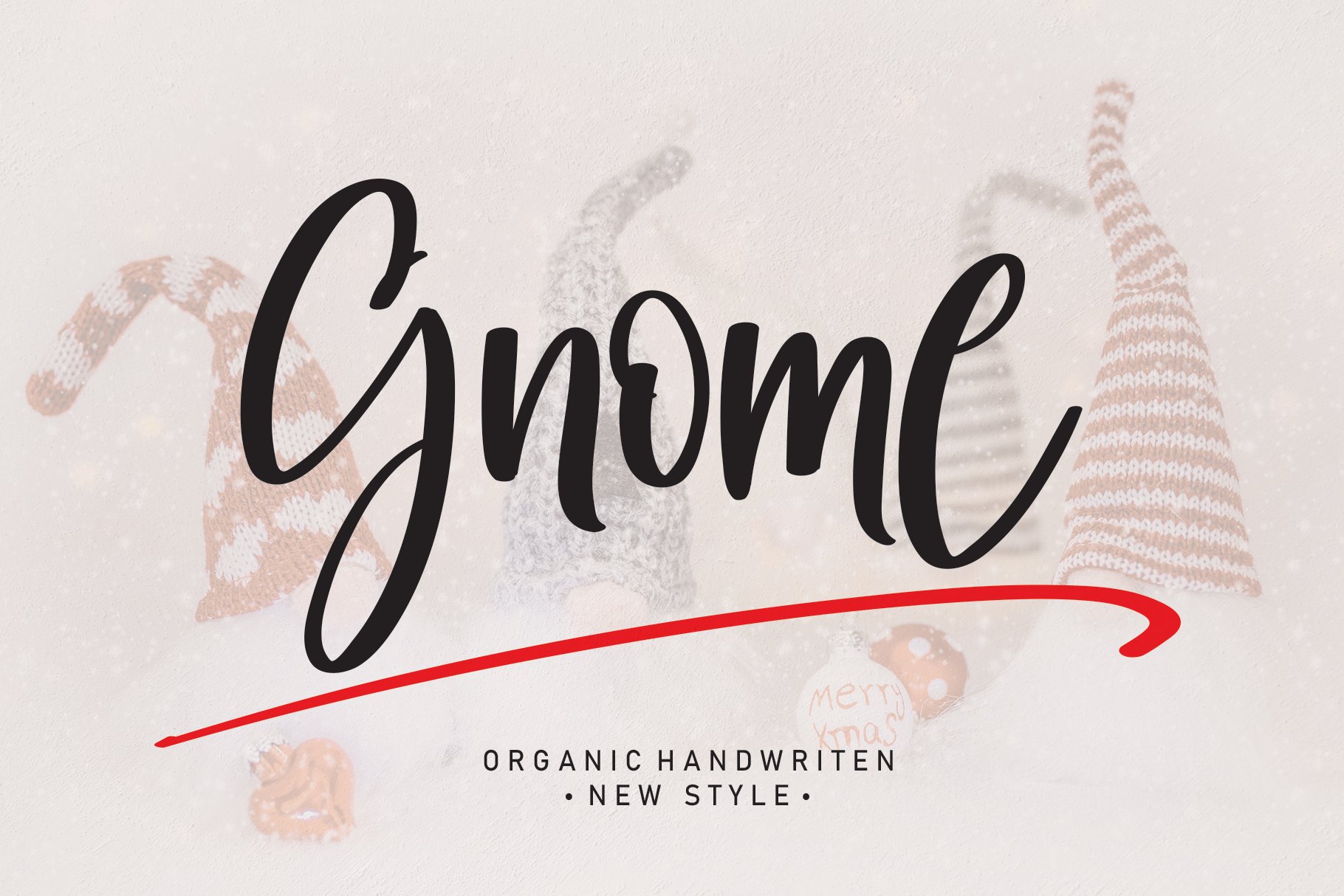 Gnome | Script font cover image.